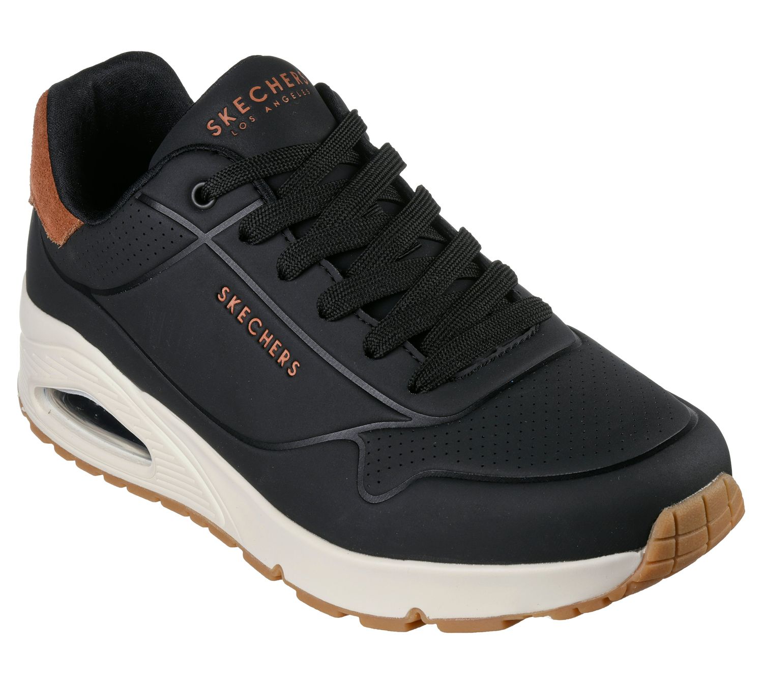 SKECHERS MEN  UNO - SUITED ON AIR SNEAKER183004 BLK