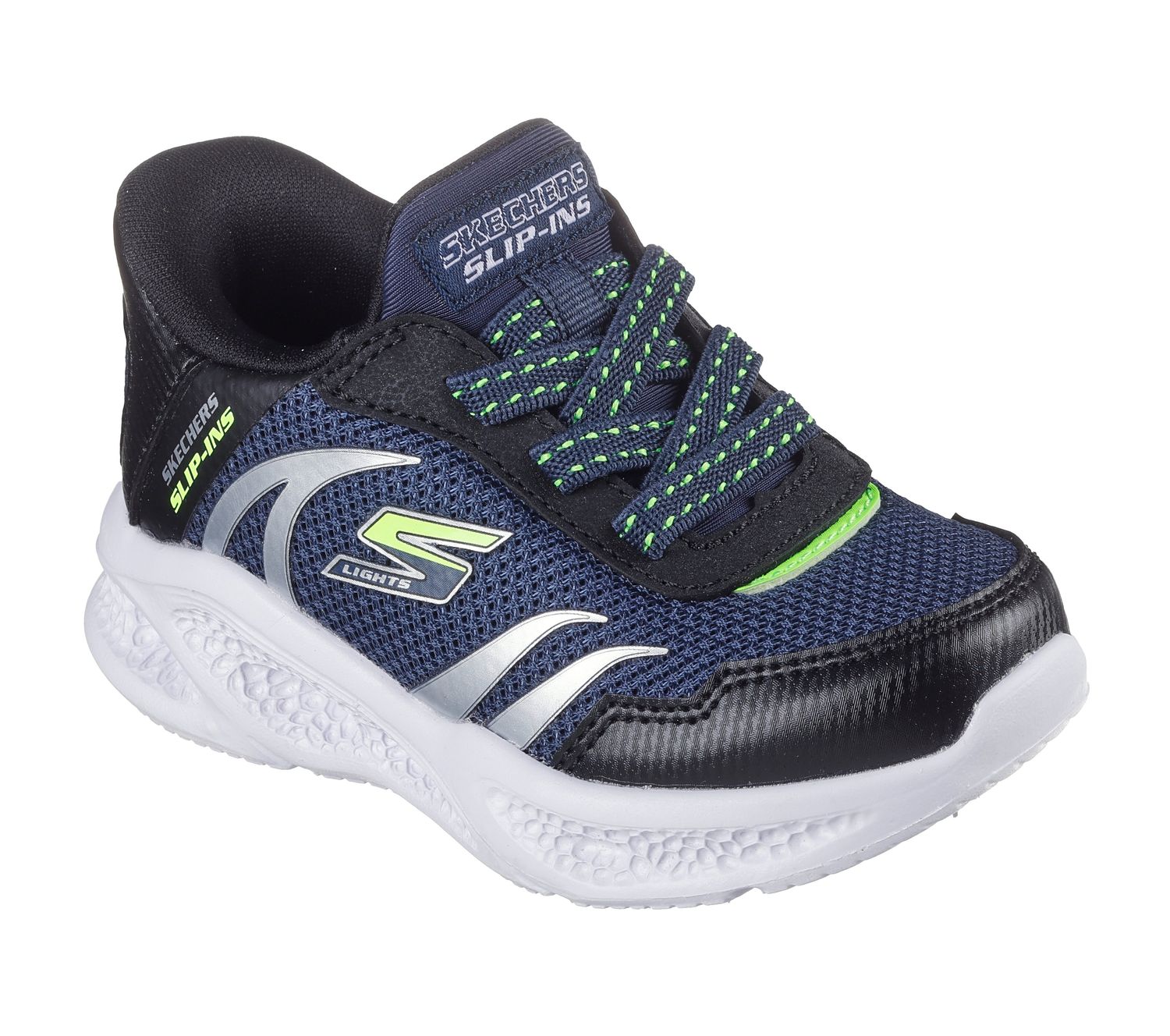 SKECHERS BOYS SKECHERS METEOR-LIGHTS-BRISK-SNEAKER 403848N NVBK