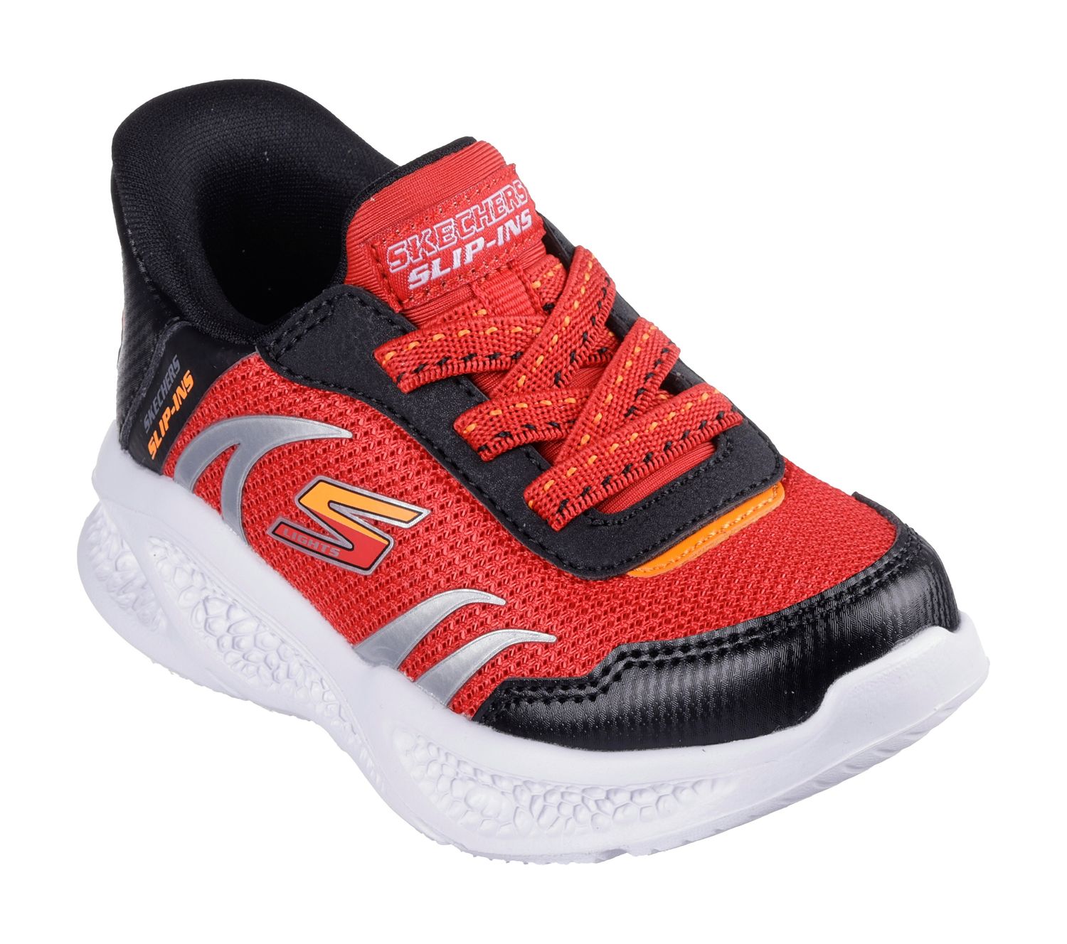 SKECHERS BOYS SKECHERS METEOR-LIGHTS-BRISK-SNEAKER 403848N RDBK