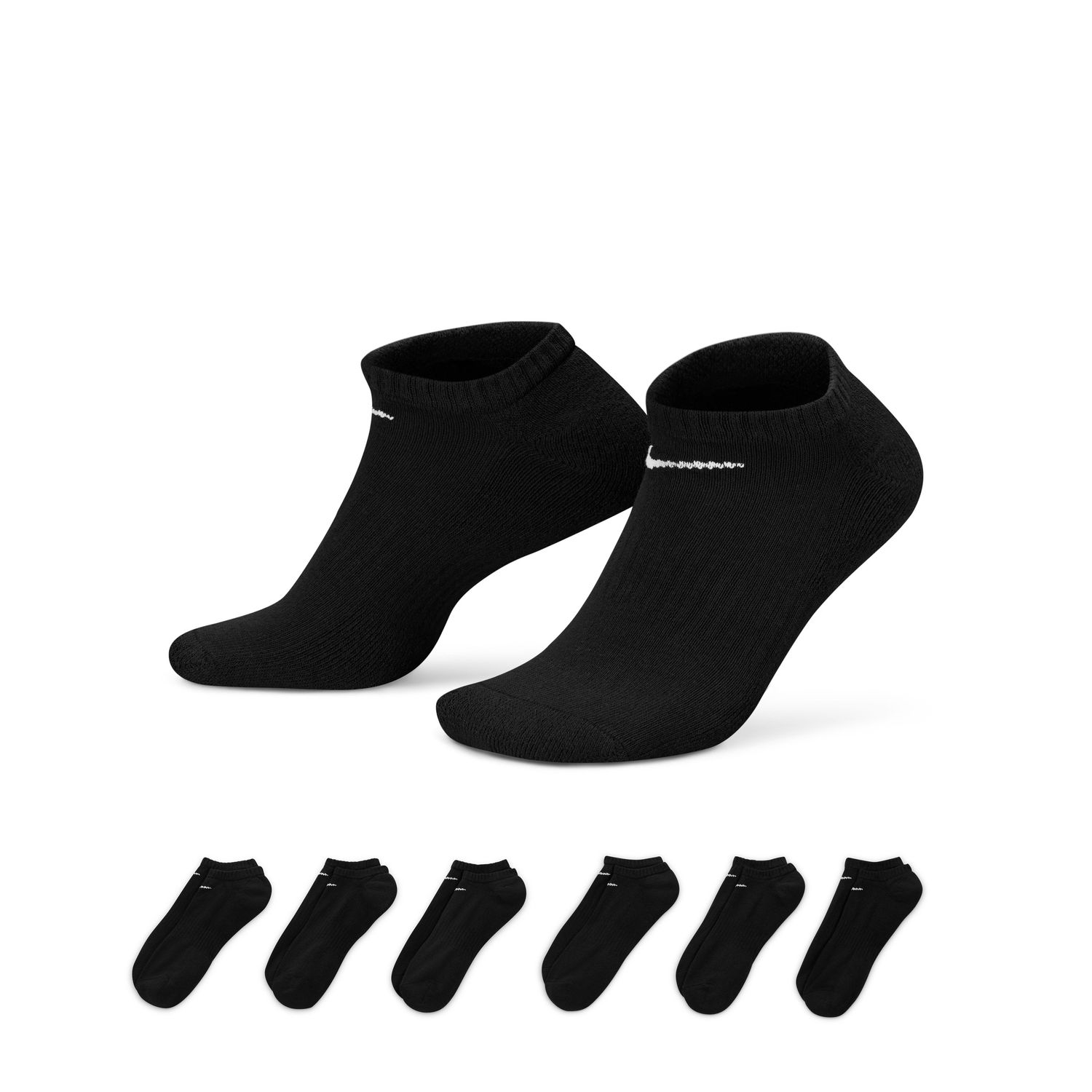 NIKE MEN EVERYDAY CUSH SOCK 6PK SX7675-010 L