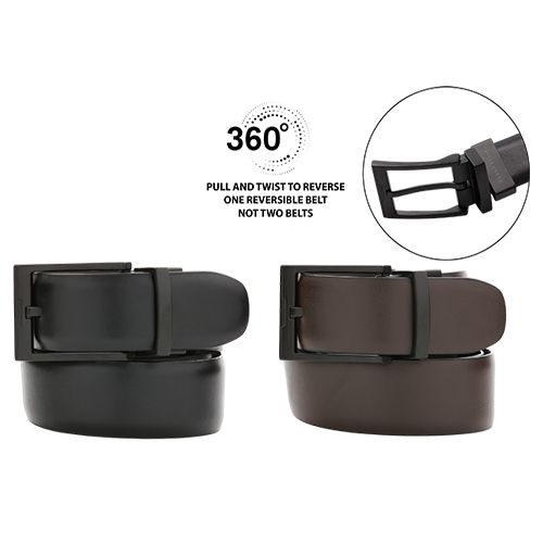 PERRY ELLIS MEN LEATHER BELTS 1P02069-BLK20