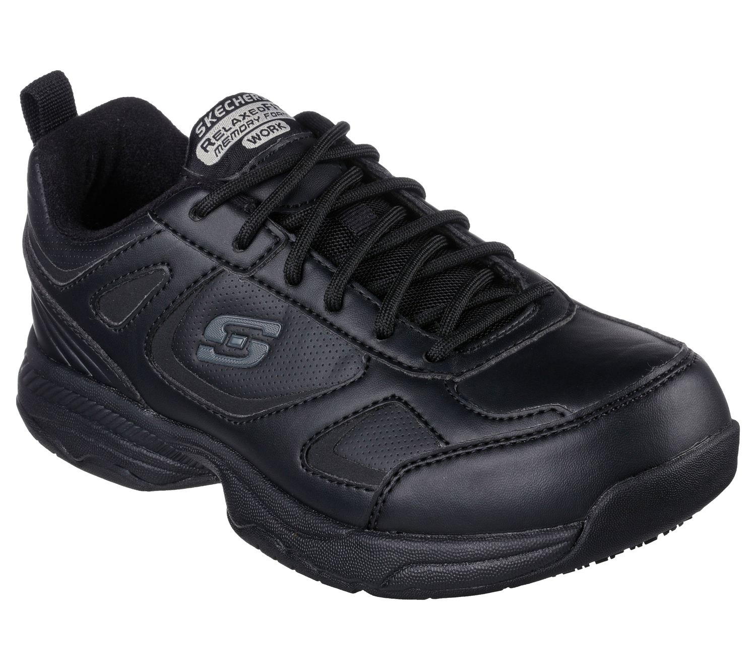 SKECHERS UNISEX DIGHTON BRICELYN WORK SHOE 77200 BLK