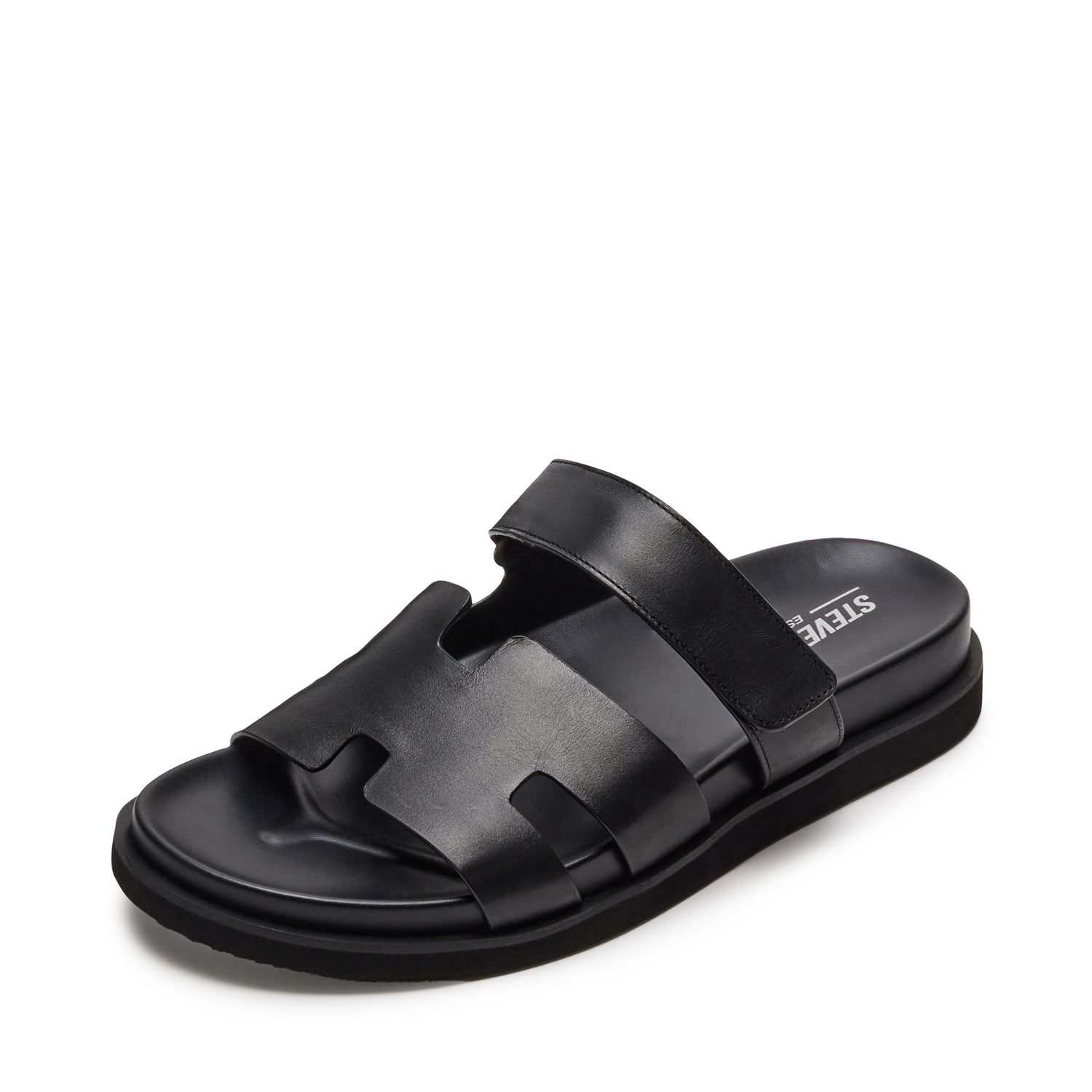 STEVE MADDEN MEN SANDAL MAIV01M1 BLACK LEAT