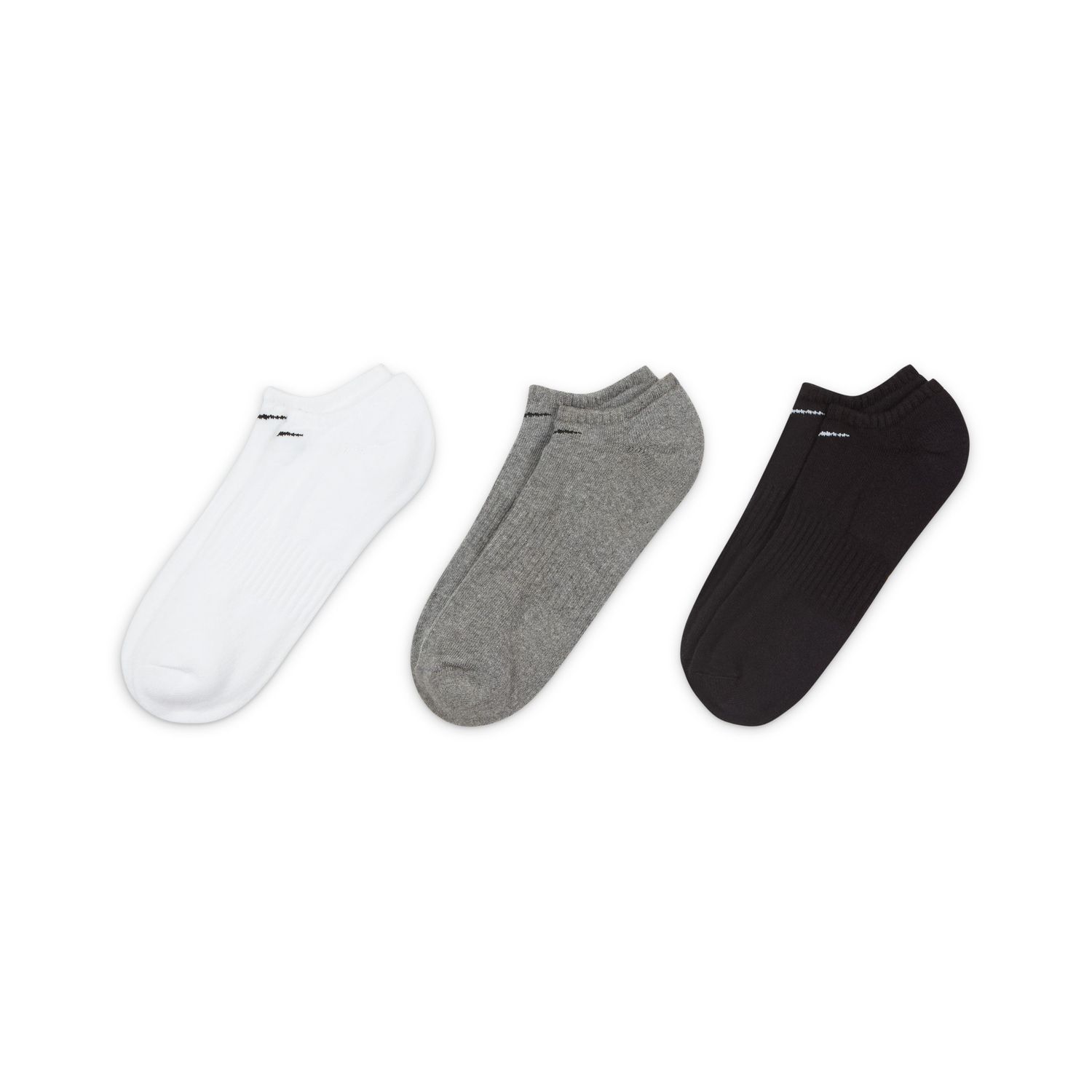 NIKE MEN EVERYDAY CUSH NO SHOW 3PK SOCK SX7673-964
