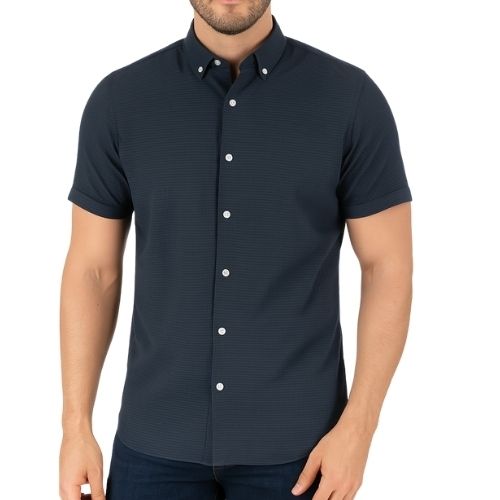 PERRY ELLIS MEN CASUAL S/S SHIRT 4KFW8258-010