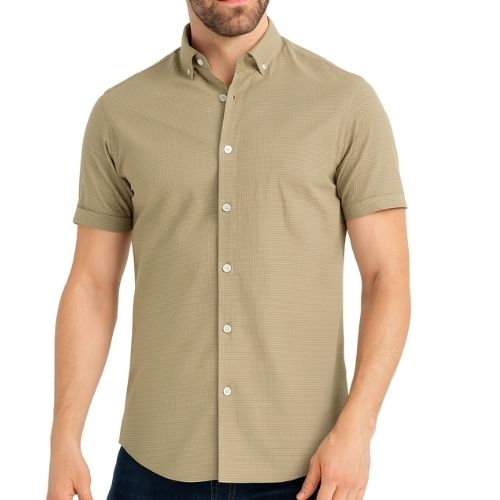 PERRY ELLIS MEN CASUAL S/S SHIRT 4KFW8258-140