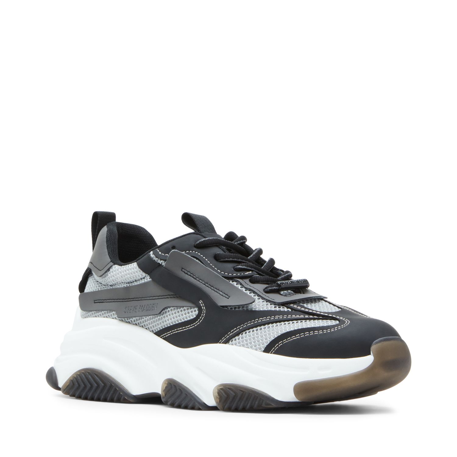 STEVE MADDEN LOW TOP LACE UP SNEAKER  POSS01M1 DARK GREY