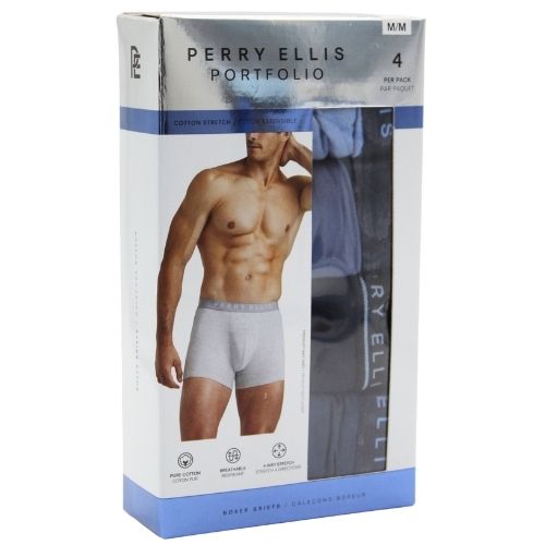 PERRY ELLIS MEN BOXER 4PK BLUE HORIZON UMPE316-BLHZN