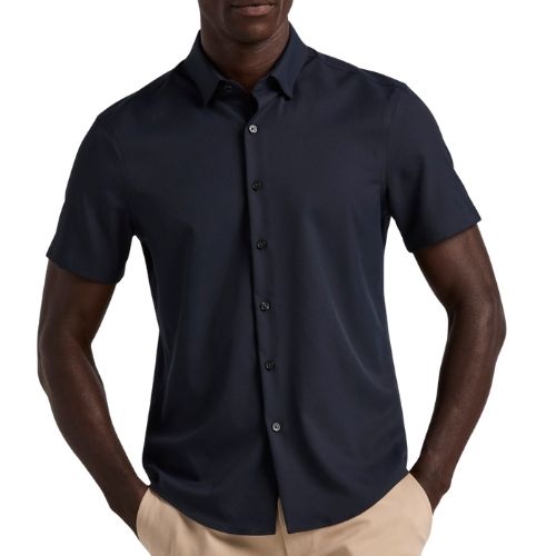 PERRY ELLIS MEN S/S SHIRT DARK SAPPHIRE 4IFW7063-405
