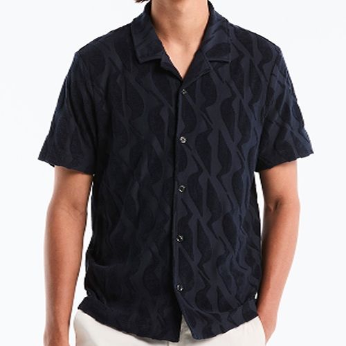PERRY ELLIS MEN S/S POLO SHIRT DARK SAPPHIRE 4LSK7107-405