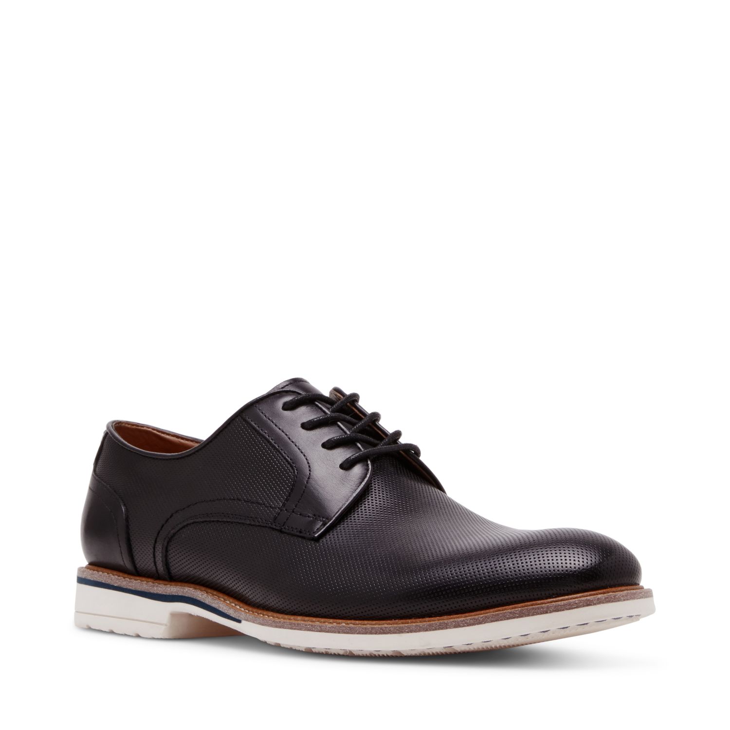 STEVE MADDEN MEN SHOE BADE01M1 BLACK LEAT