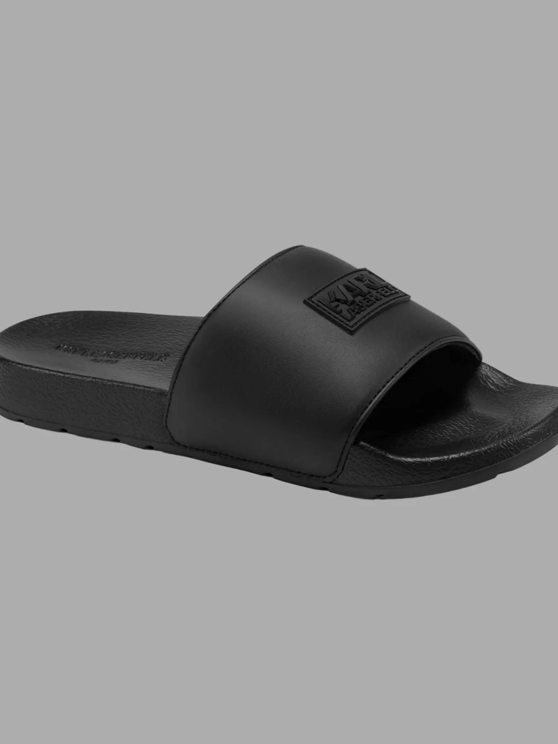 KARL LAGERFELD MEN PADDED SLIDE FLIP FLOP LF6P500PBLK