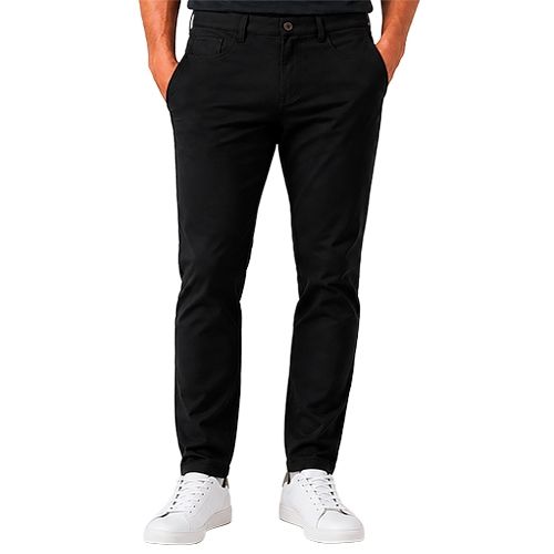 PERRY ELLIS MEN BLACK CASUAL PANT 4JSB8650-010