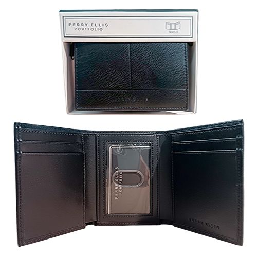 PERRY ELLIS MEN BLACK WALLET WP88008-001