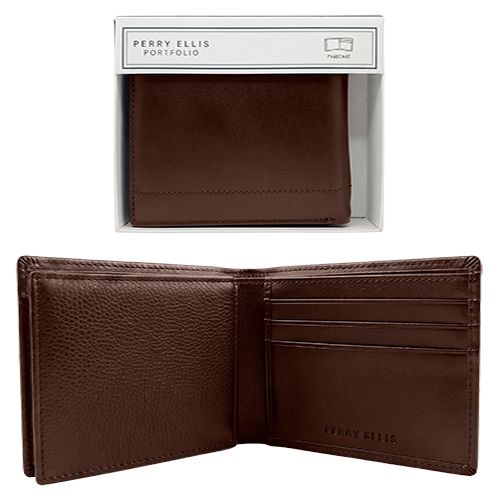 PERRY ELLIS MEN BROWN WALLET  WP88007-200