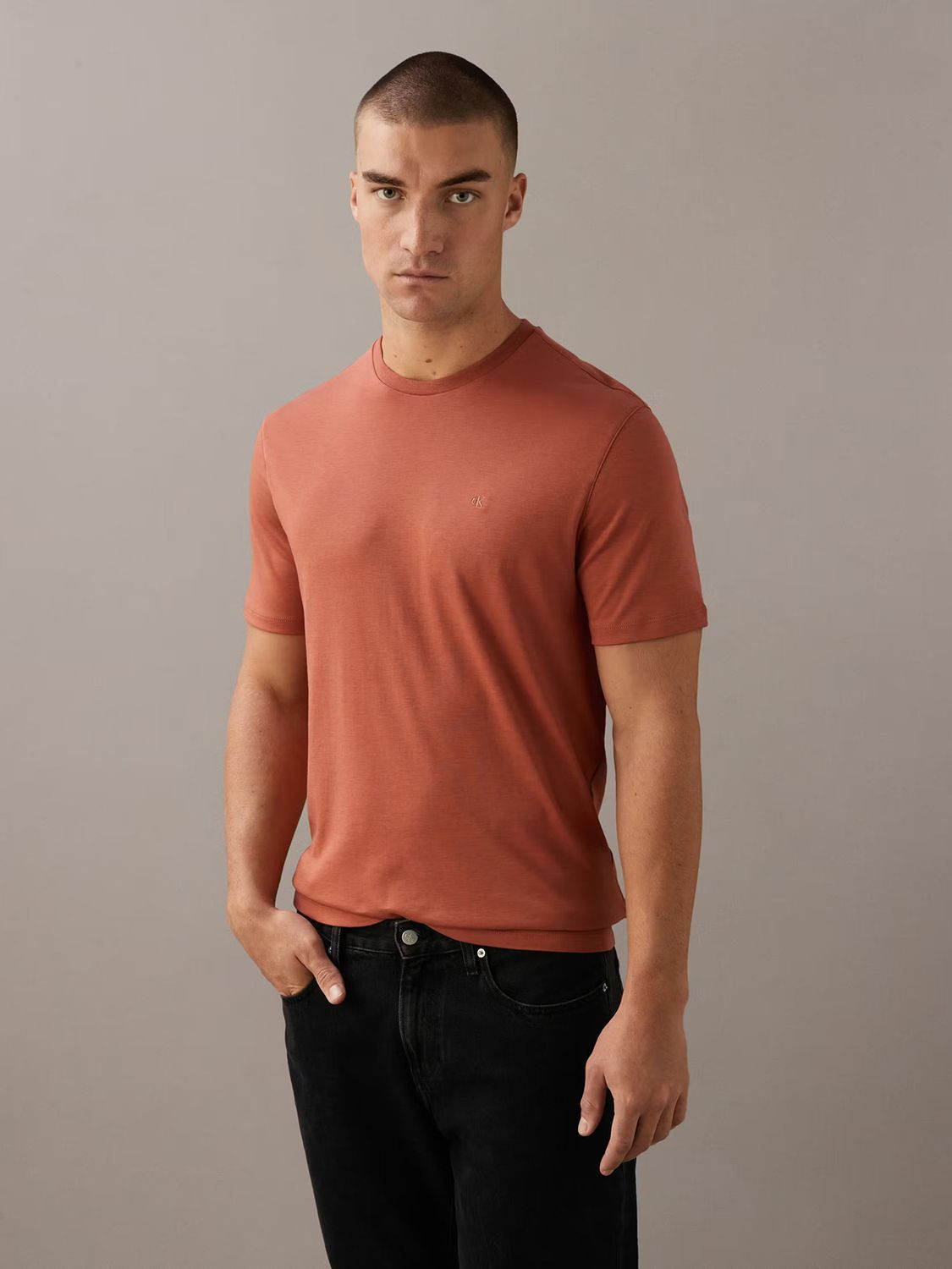CALVIN KLEIN MEN SUPIMA CREWNECK S/S T-SHIRT 4LB275G212