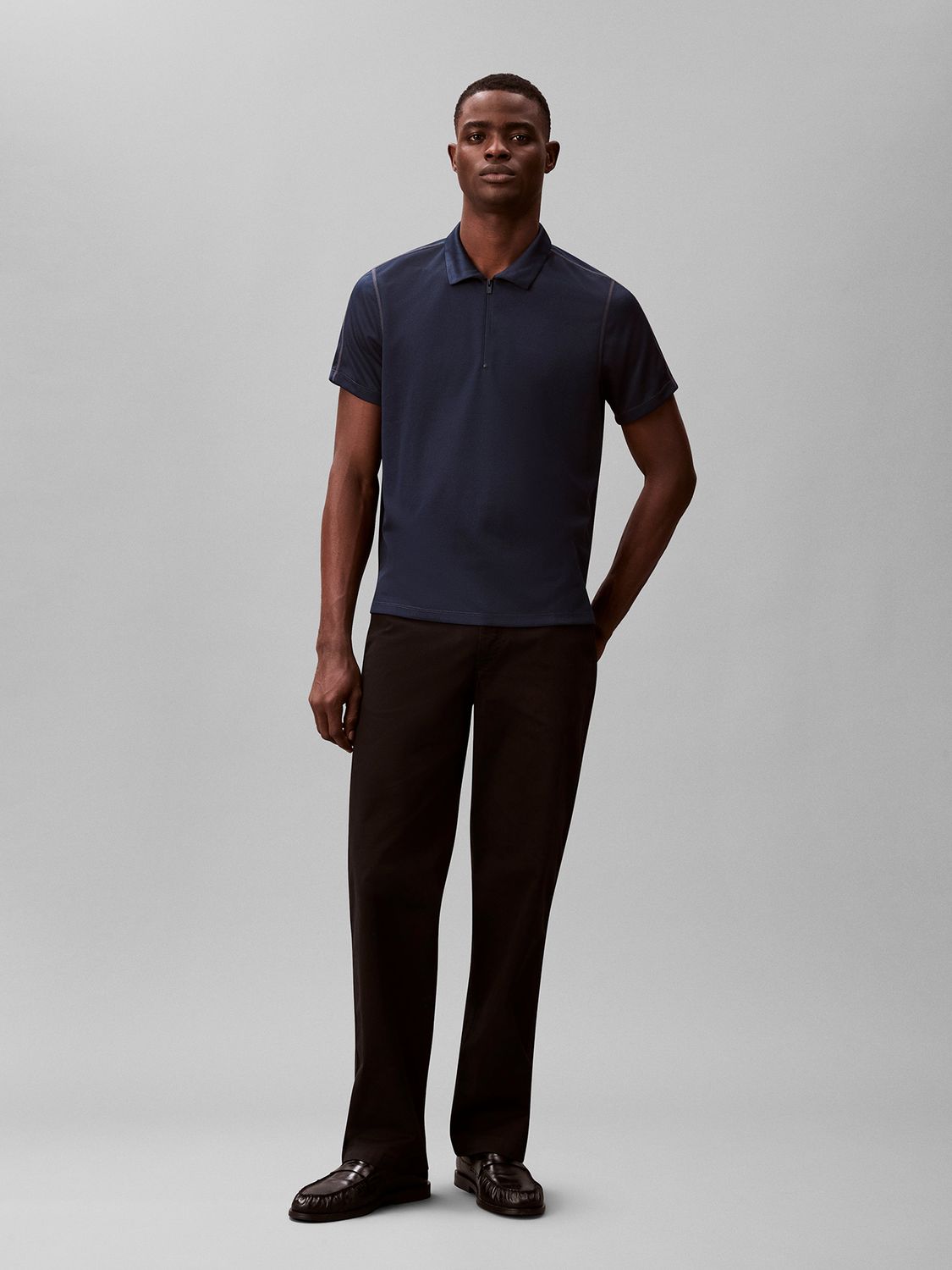 CALVIN KLEIN MEN STRETCH PIQUE POLO S/S SHIRT 4LF204G410