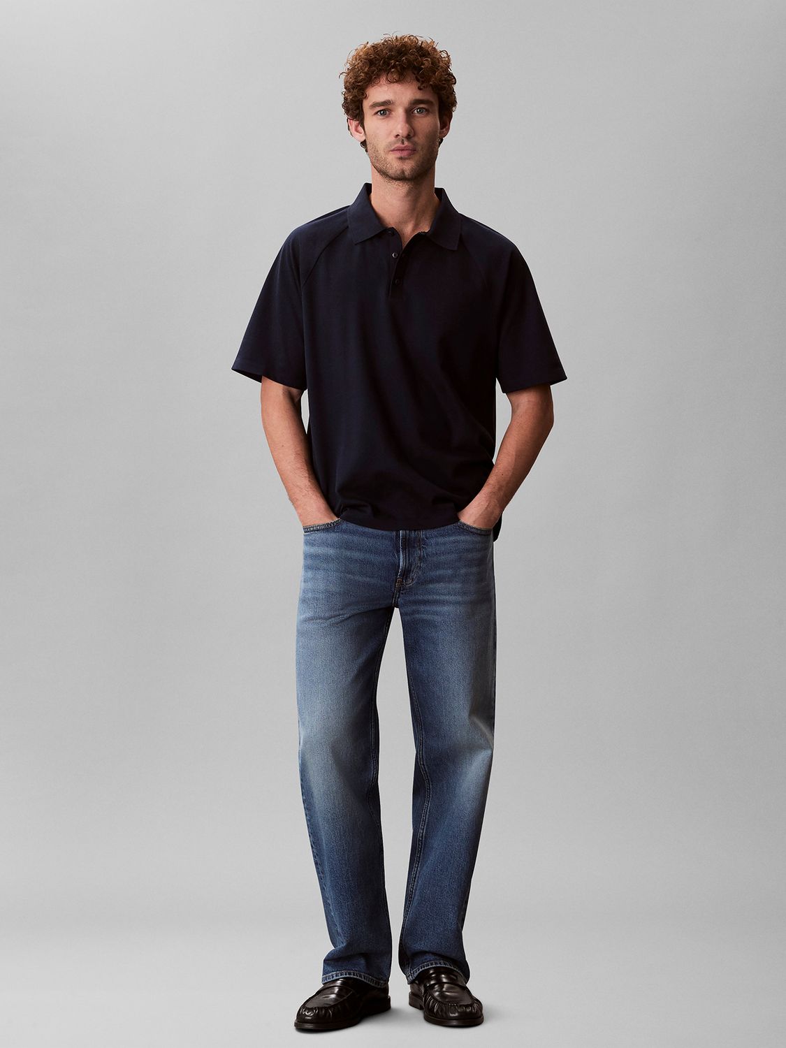 CALVIN KLEIN MEN JACQUARD POLO S/S SHIRT 4LF210G410