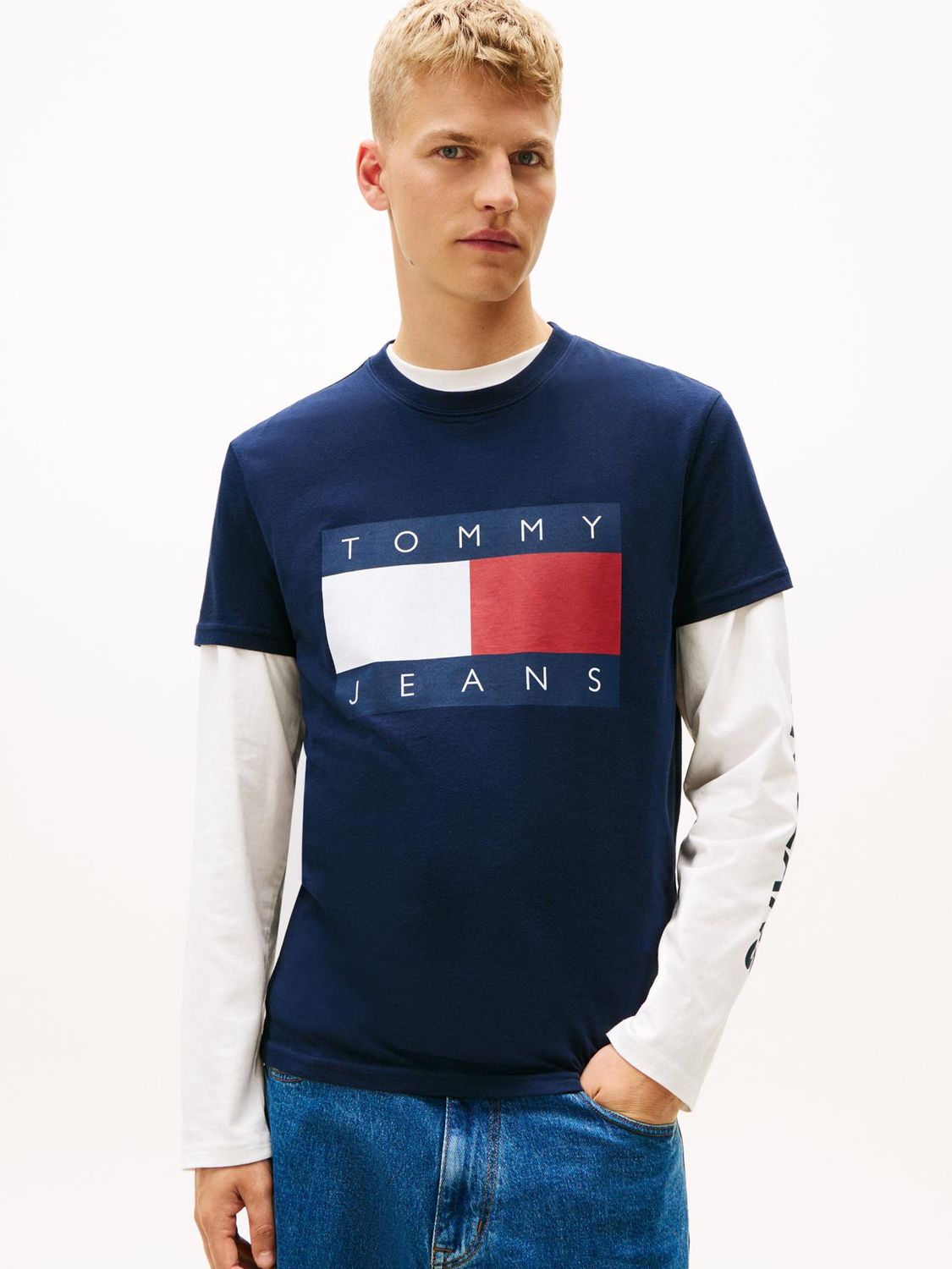TOMMY HILFIGER MEN SS REGULAR FIT CREWNECK T/SHIRT DM0DM22645C1G