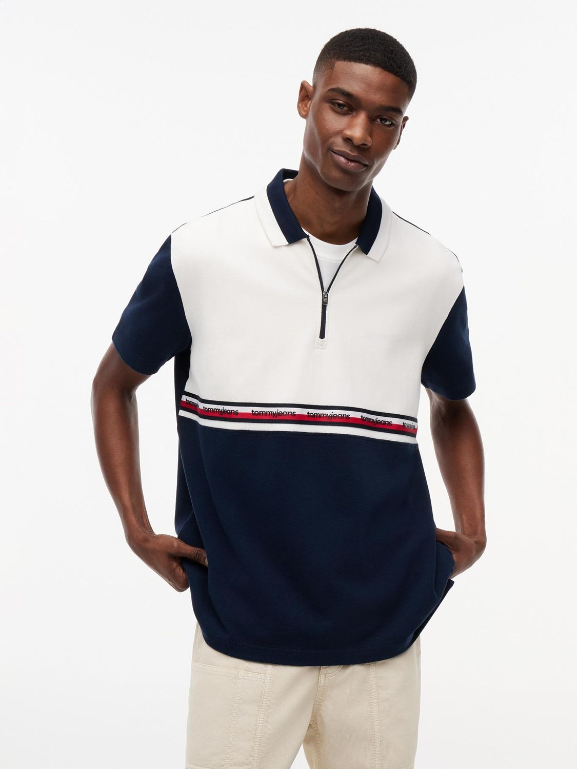 TOMMY HILFIGER MEN COTTON POLO DM0DM23242YBH