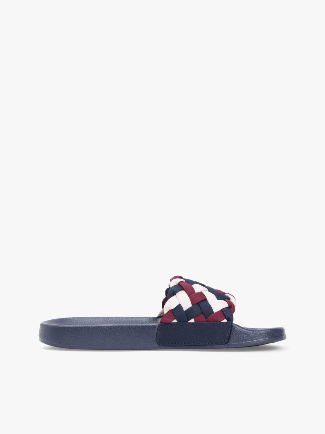 TOMMY HILFIGER WOMEN BRAIDED POOL SLIDES FW0FW092030GY