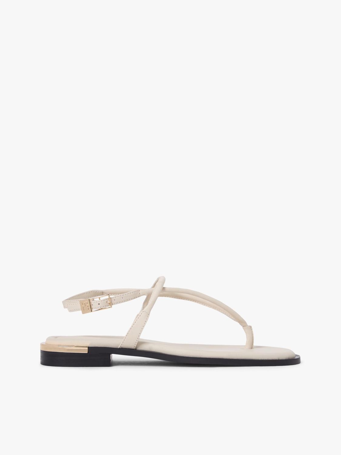 TOMMY HILFIGER WOMEN MONOGRAM GOLD TONE HEEL SANDALS FW0FW09124ACI