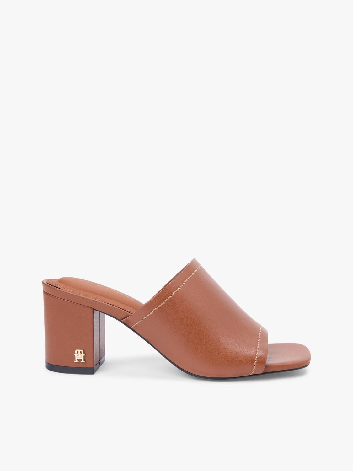 TOMMY HILFIGER WOMEN MONOGRAM LEATHER HIGH HEELS SHOE FW0FW09341GP4