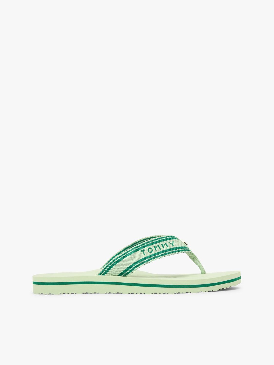 TOMMY HILFIGER WOMEN WEBBING STRAP SIGNATURE FLIP FLOPS FW0FW09193L91