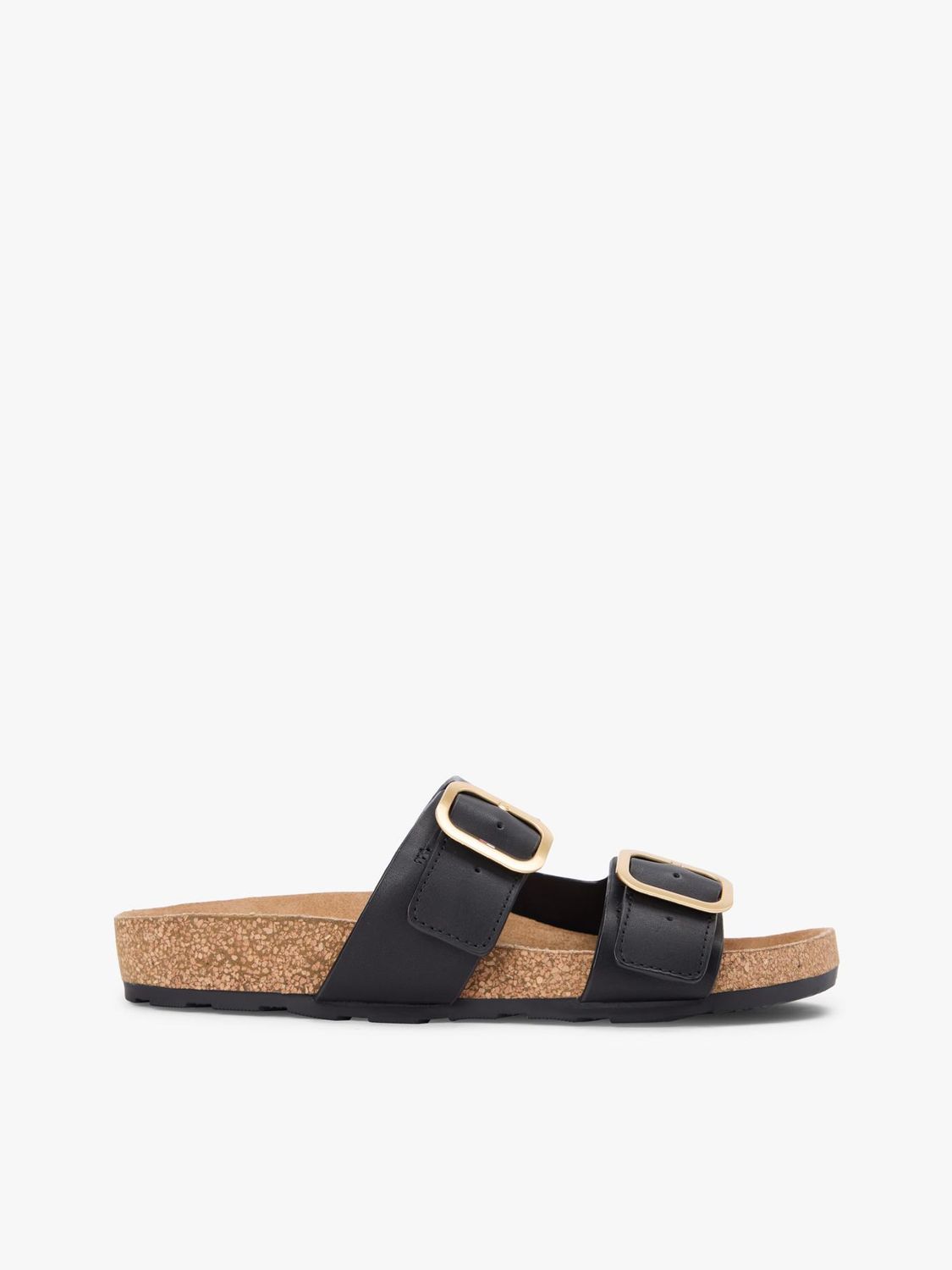 TOMMY HILFIGER WOMEN DOUBLE STRAP CORK SANDALS FW0FW09118BDS