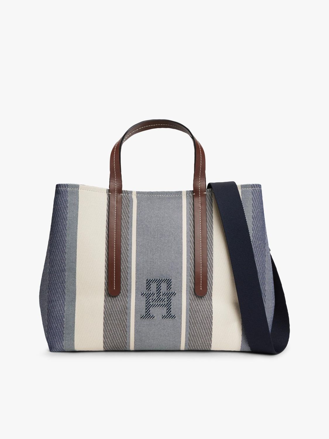 TOMMY HILFIGER WOMEN MONOGRAM JACQUARD SATCHEL BAG  AW0AW18733DW6