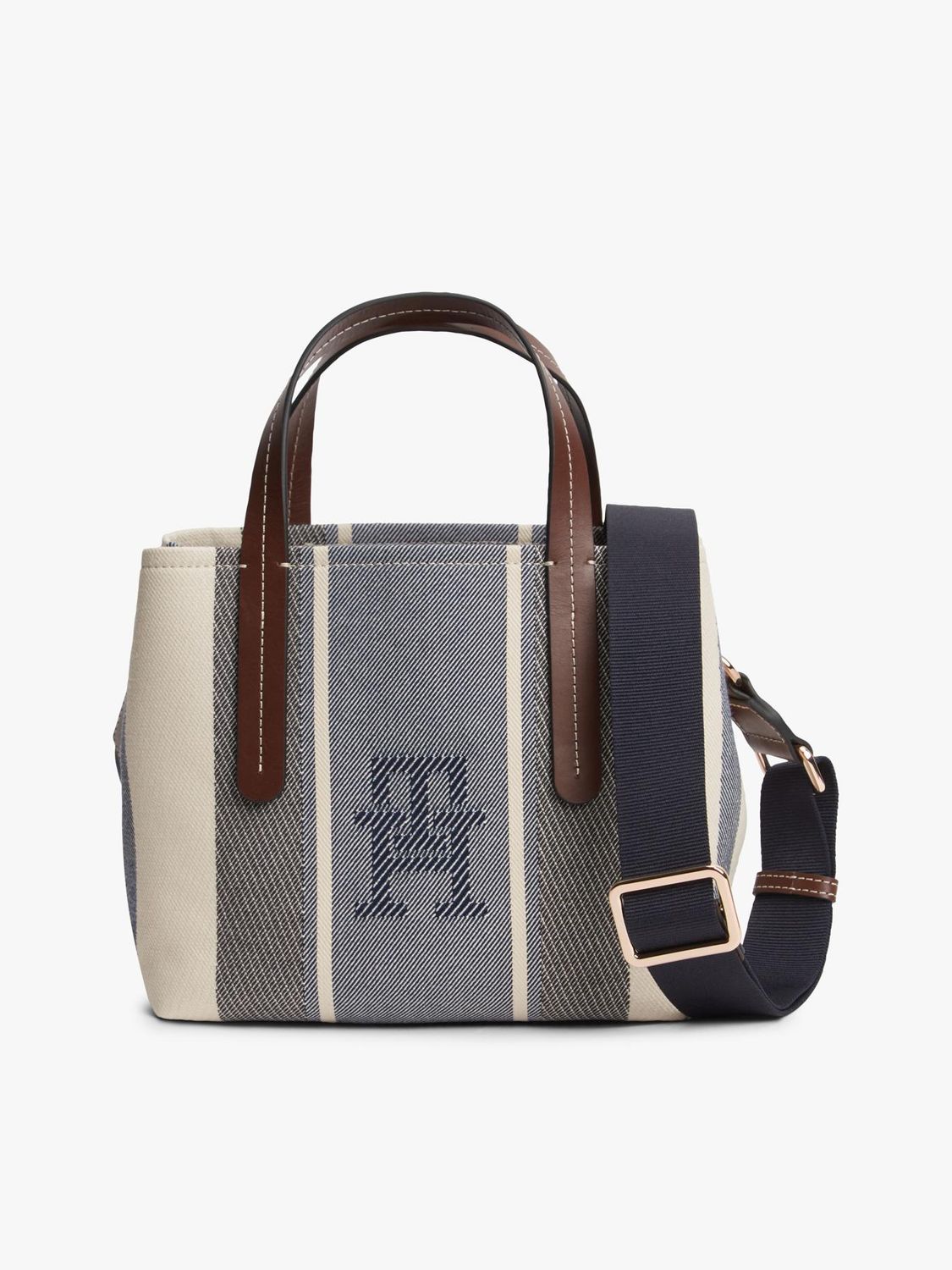 TOMMY HILFIGER WOMEN MONOGRAM JACQUARD SATCHEL BAG  AW0AW18732DW6