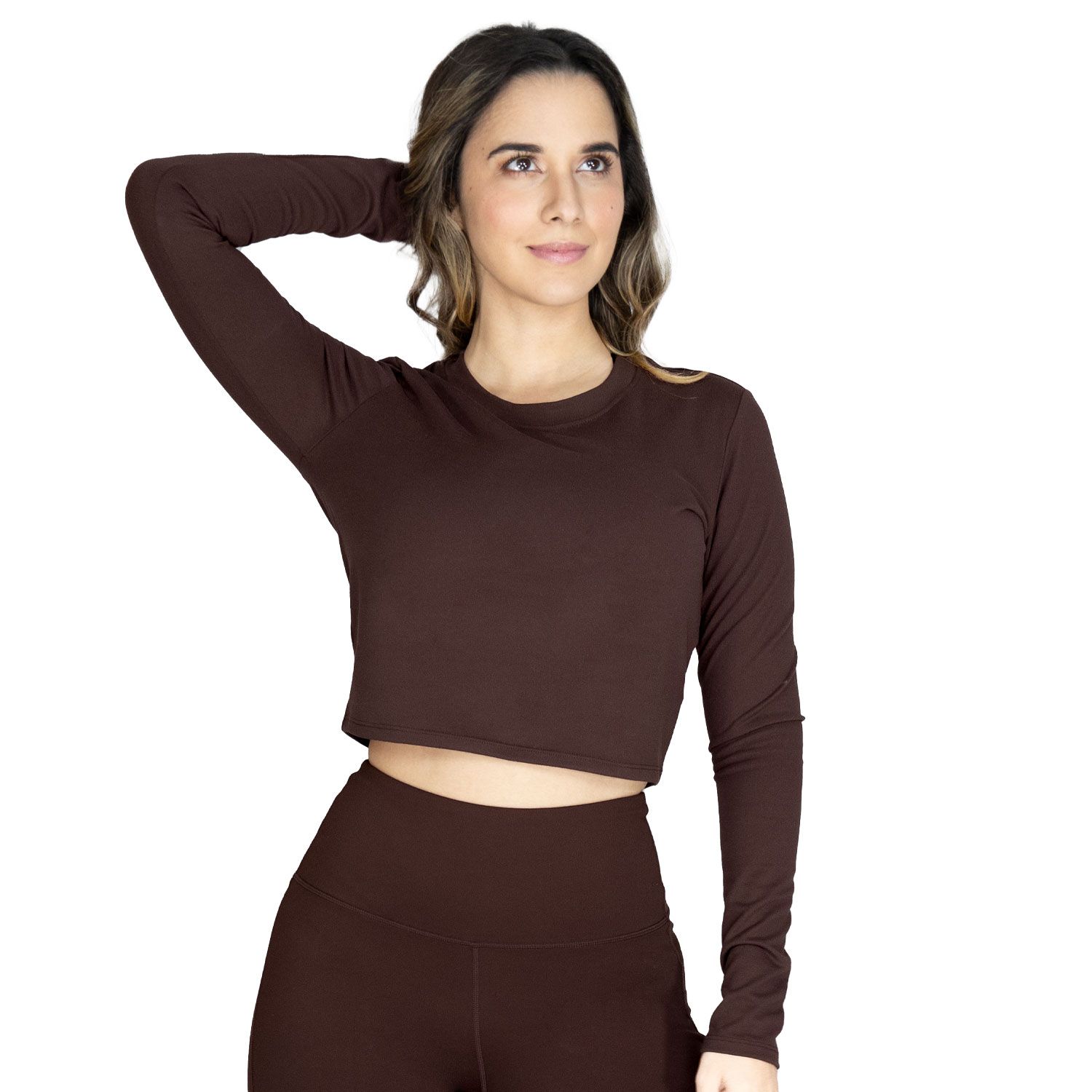 EVERLAST WOMEN L/S ATHLETIC CROP TOP EV96RAL700