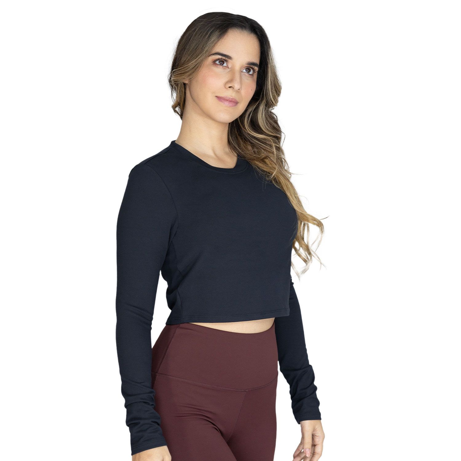 EVERLAST WOMEN L/S ATHLETIC CROP TOP EV96RAL701