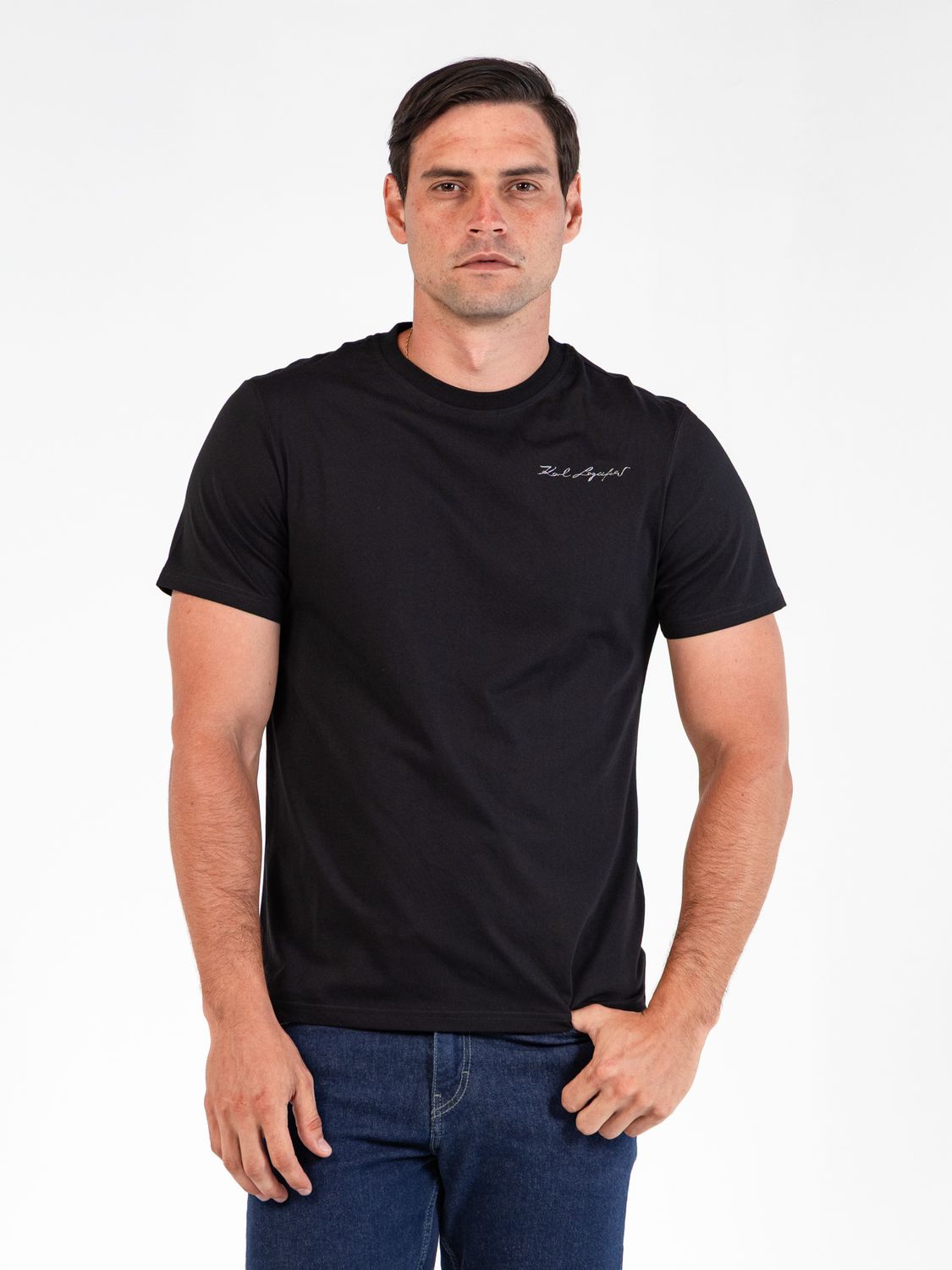 KARL LAHERFELD MEN SIGNATURE T-SHIRT BRM17005999