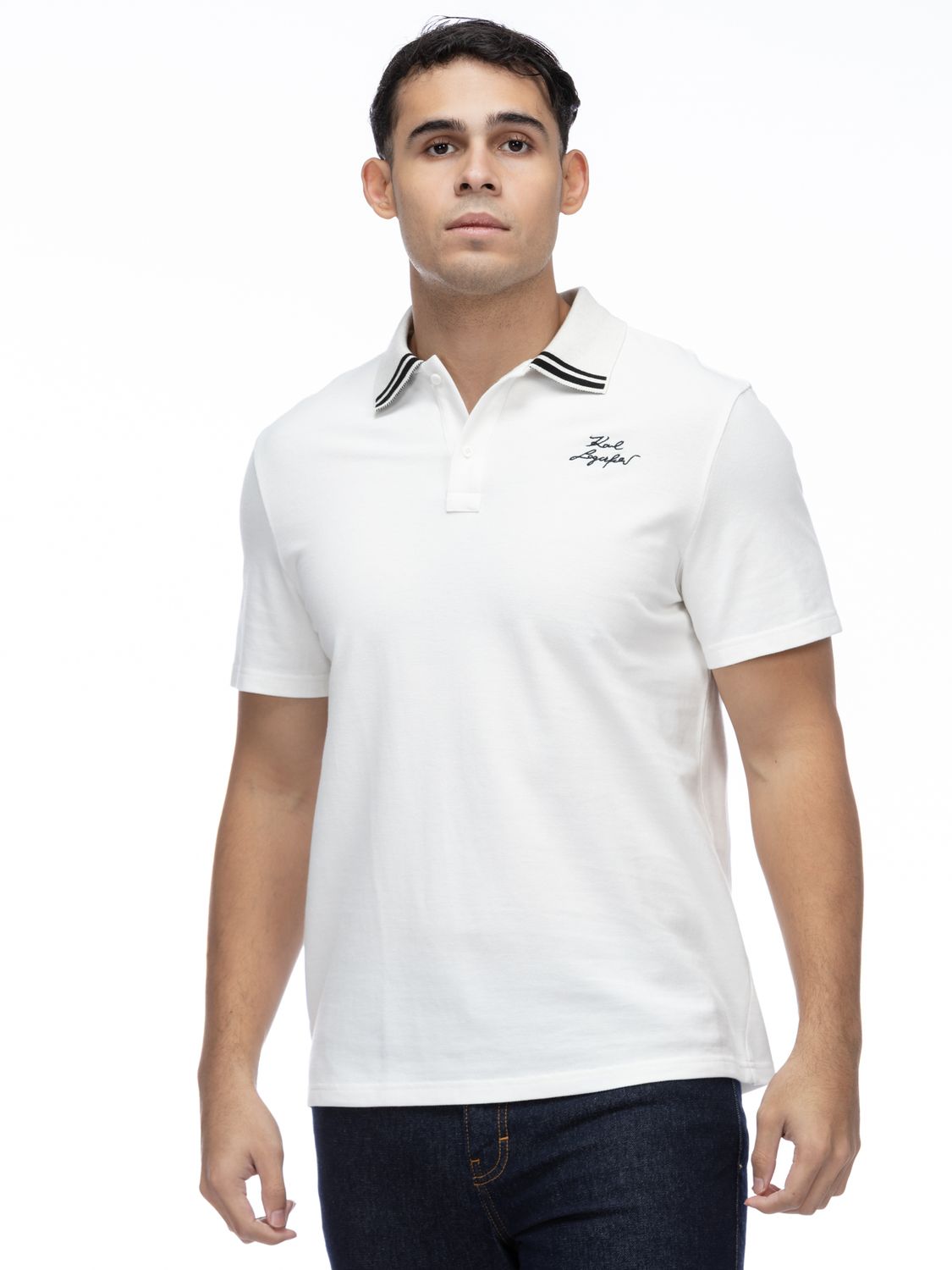 KARL LAGERFELD MEN SIGNATURE POLO SHIRT BSM17007100