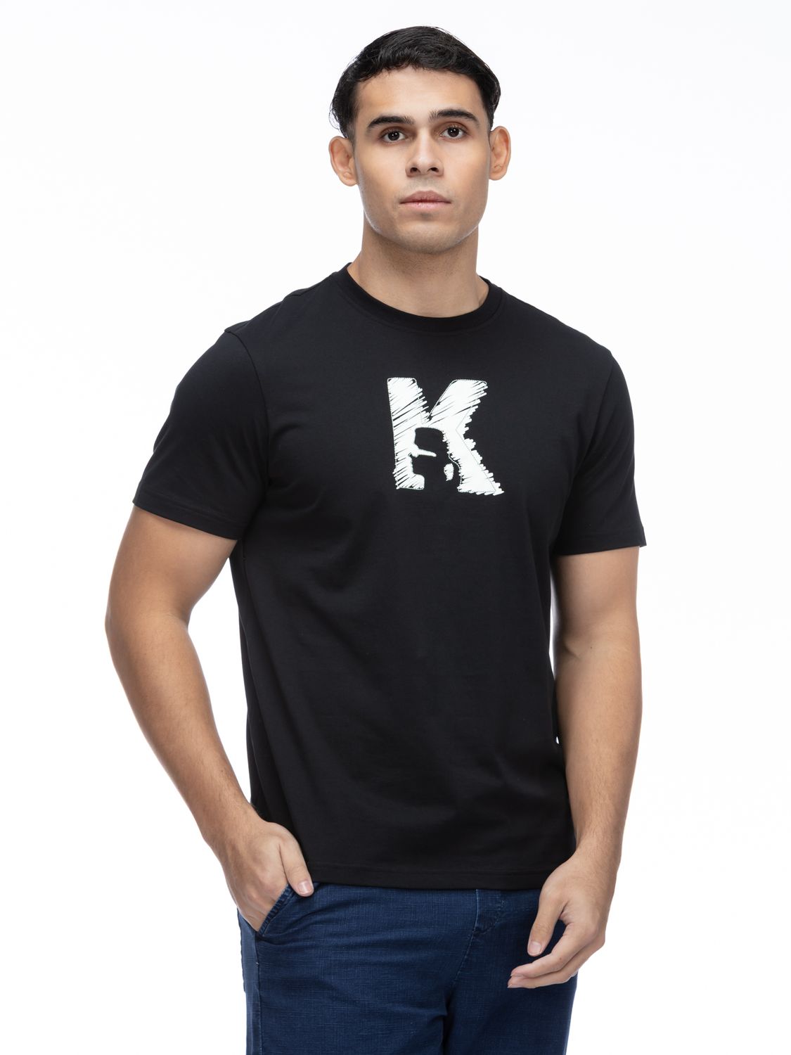 KARL LAGERFELD MEN K TEXTURE T-SHIRT BSM17014999