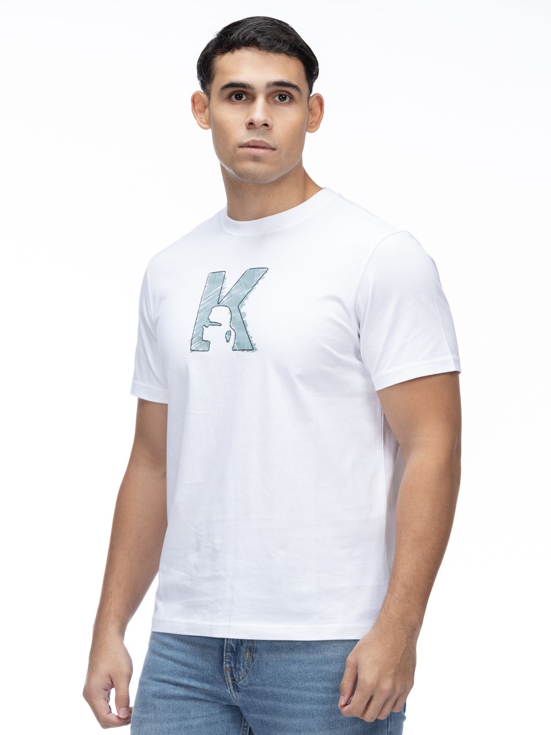 KARL LAGERFELD MEN K TEXTURE T-SHIRT BSM17014100