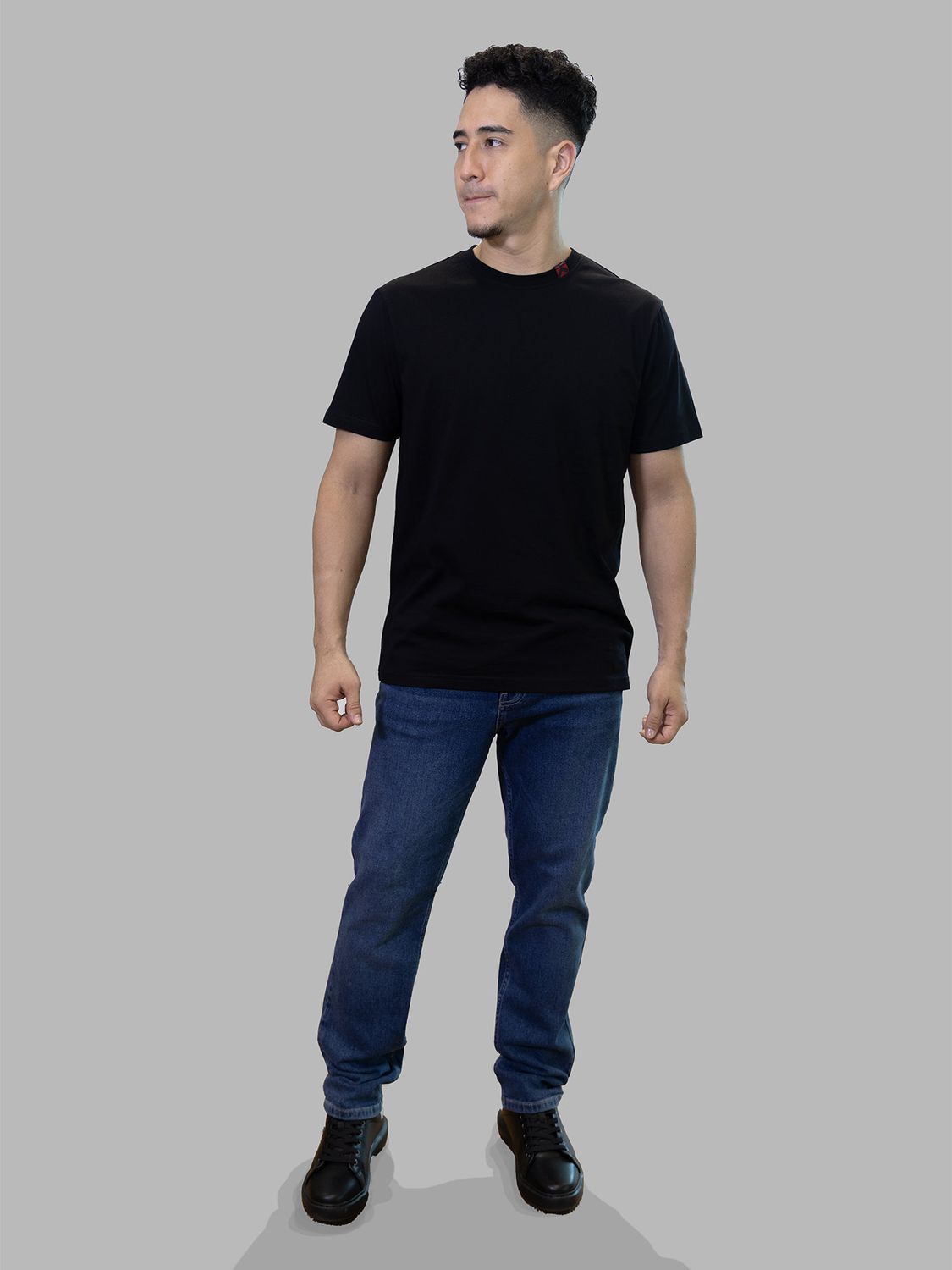 KARL LAGERFELD MEN K NECK DETAIL T-SHIRT BRM17001999