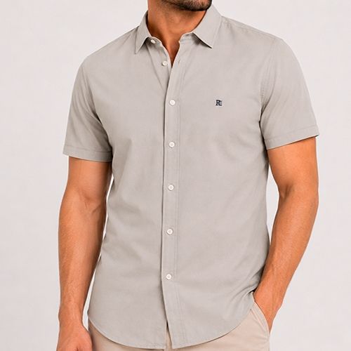 PERRY ELLIS MEN STONE S/S CASUAL SHIRT 4KFW8265-140