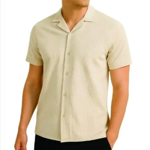 PERRY ELLIS MEN EGRET S/S CASUAL SHIRT 4KFW8378-114