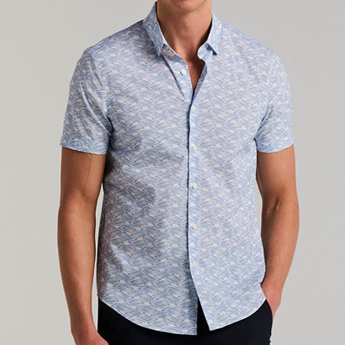 PERRY ELLIS MEN DELLA ROBIA CASUAL S/S SHIRT 4LMW7009-437