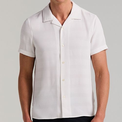 PERRY ELLIS MEN WHITE CASUAL S/S SHIRT 4LMW7013-126