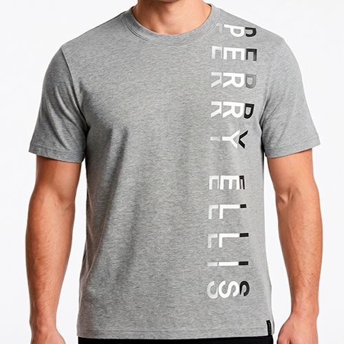 PERRY ELLIS MEN SMOKE HEATHER S/S T/SHIRT 4LMK7113-041