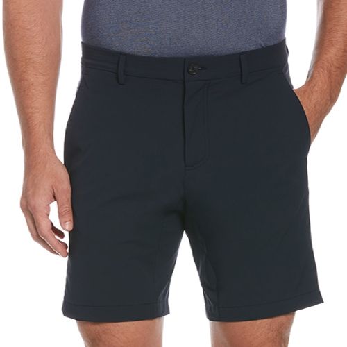 PERRY ELLIS MEN DARK SAPPHIRE FLAT FRONT BERMUDA SHORTS 4DSH7750-405