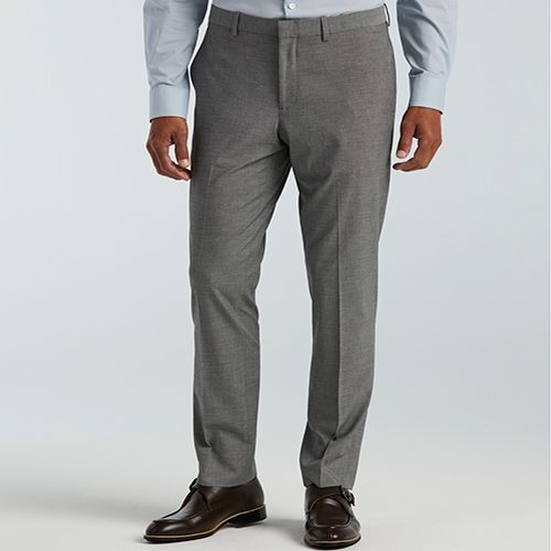 PERRY ELLIS MEN SHARKSKIN FLAT FRONT CASUAL PANTS 4IFB7701-034