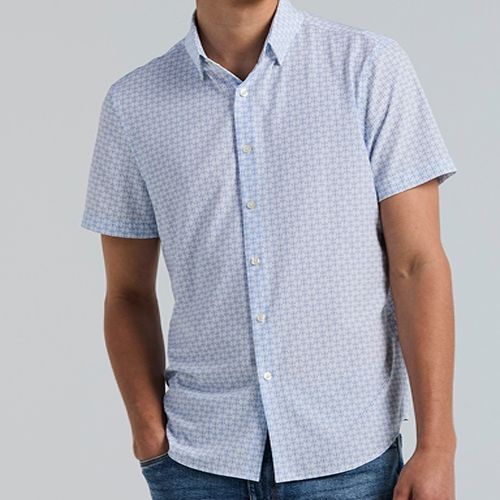 PERRY ELLIS MEN WHITE CASUAL S/S SHIRT 4LMW7006-126