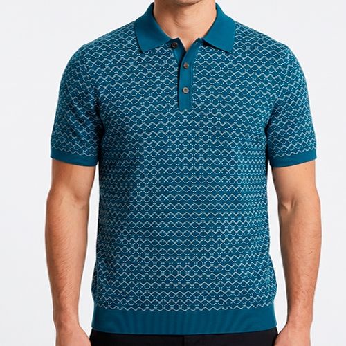 PERRY ELLIS MEN SAILOR BLUE S/S SHIRT 4LSG7213-419