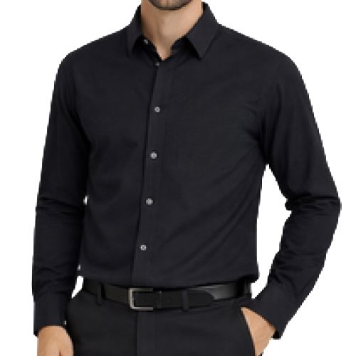PERRY ELLIS MEN BLACK S/S CASUAL SHIRT 4LSW8693-010