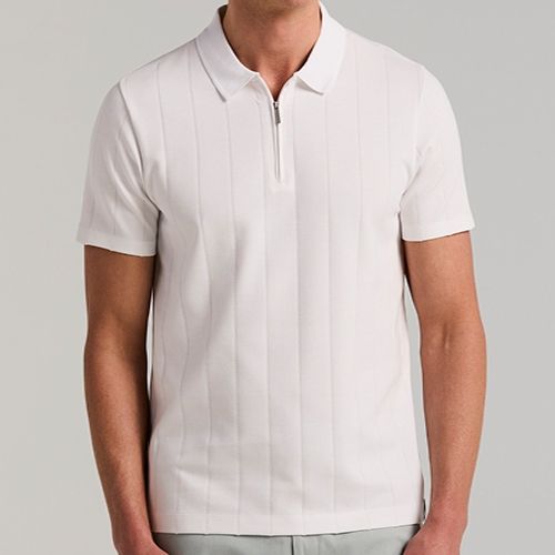 PERRY ELLIS MEN WHITE POLO SWEATER 4LSK7103-126