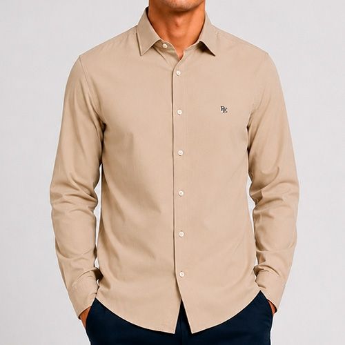 PERRY ELLIS MEN KHAKI L/S CASUAL SHIRT 4LSW8694-200